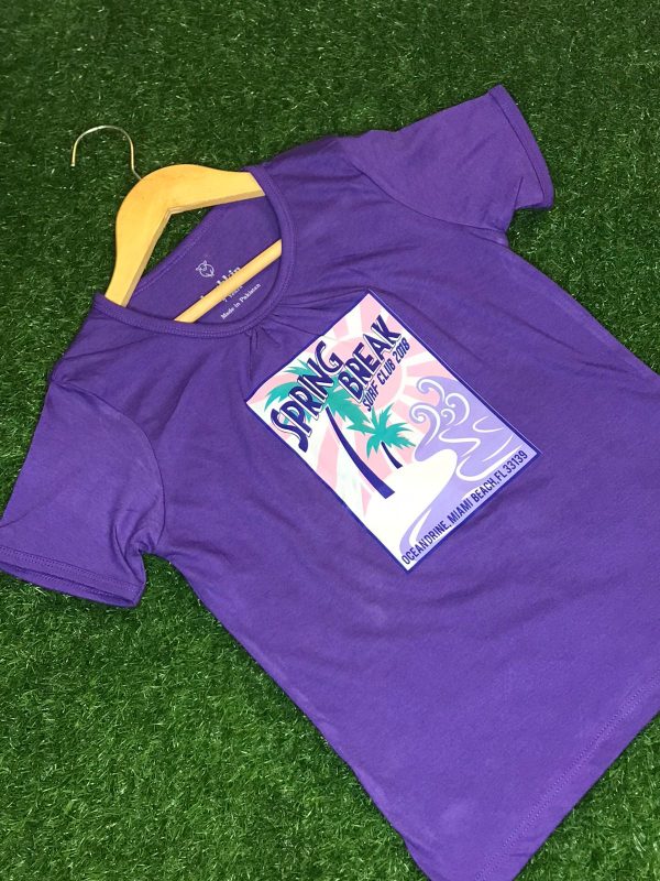 Lavender Love Printed T-Shirt Purple