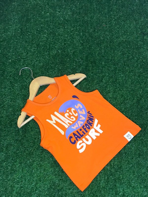 Squat Shirt Sleeveless Orange