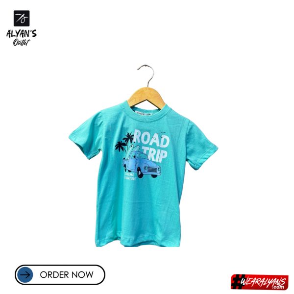 Wild Car Printed T-Shirt Indigo